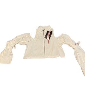 Junji Ito Tomie Stand Collar Open Shoulder Crop Top